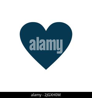 Vektor mit Herzsymbol auf weißem Hintergrund isoliert Stock Vektor