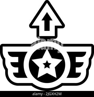 Spiel Entwicklung Level up Symbol . Stock Vektor