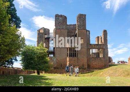 Leicester's Building, Kenilworth Castle und Elizabethan Gardens, Castle Green, Kenilworth, Warwickshire, England, Vereinigtes Königreich Stockfoto