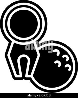 Symbol für Golfmarkierung . Stock Vektor