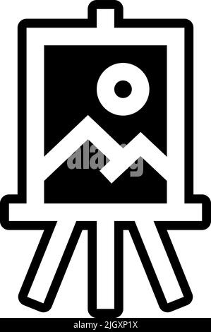 High School Leinwand Symbol . Stock Vektor