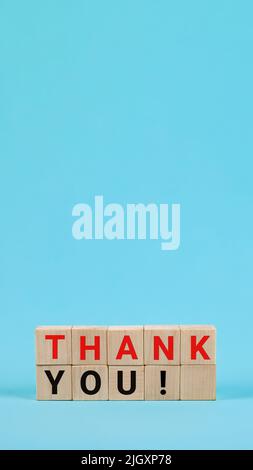 Danke, dass Sie Dankbarkeit ausdrücken., Präsentation, Geschäft. Dankbarkeit, Anerkennung und Wertschätzung zum Ausdruck bringen. Stockfoto