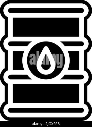 Industrie Öl Barrel Symbol . Stock Vektor