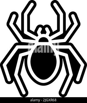 Insekten Parasiten Schädlingsbekämpfung Spinne Symbol . Stock Vektor