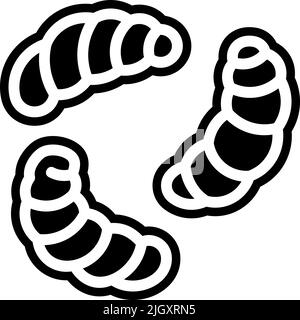 Insekten Parasiten Schädlingsbekämpfung Larve Symbol . Stock Vektor