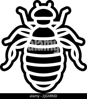 Insekten Parasiten Schädlingsbekämpfung Floh Symbol . Stock Vektor