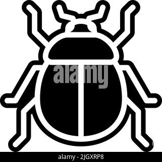 Insekten Parasiten Schädlingsbekämpfung Bug Symbol . Stock Vektor