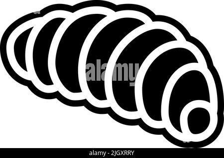 Insekten Parasiten Schädlingsbekämpfung Larve Symbol . Stock Vektor