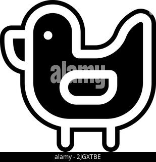 Kindergarten Ente Ikone . Stock Vektor