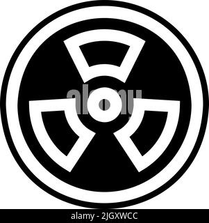 Symbol für Laborstrahlung . Stock Vektor