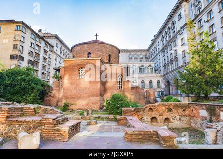 Die Kirche des Heiligen Georg Rotunde, die älteste Kirche in Sofia, Bulgarien. Stockfoto