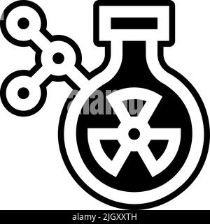 Radiaktives Laborsymbol . Stock Vektor
