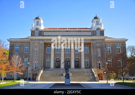 Die Carnegie Library wurde 1905 auf dem Campus der Syracuse University, Stadt Syracuse, New York State NY, USA, erbaut. Stockfoto