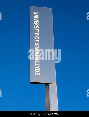 Glasgow, Schottland - Oktober 15. 2021: Ein Blick auf die Universität von Strathclyde, in der historischen Stadt Glasgow, in Schottland. Stockfoto