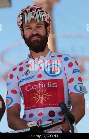 Albertville, Frankreich. 13.. Juli 2022. UCI Tour de France Radtour, Etappe 11 von Albertville nach Granon Pass; Simon Geschke (GER) Credit: Action Plus Sports/Alamy Live News Stockfoto