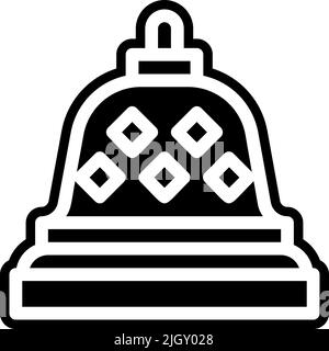 Wahrzeichen borobudur Symbol . Stock Vektor