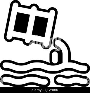 Mutter Erde Tag giftige Abfälle Symbol . Stock Vektor