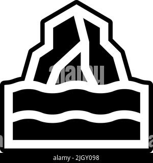 Mutter Erde Tag Eisberg Symbol . Stock Vektor