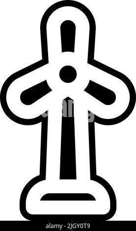 Mutter Erde Tag Windmühle Symbol . Stock Vektor