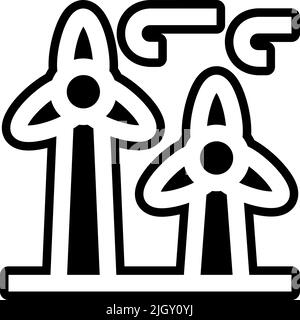 Mutter Erde Tag Windmühle Symbol . Stock Vektor