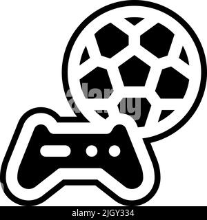 Online-Spiel Fußball-Symbol . Stock Vektor