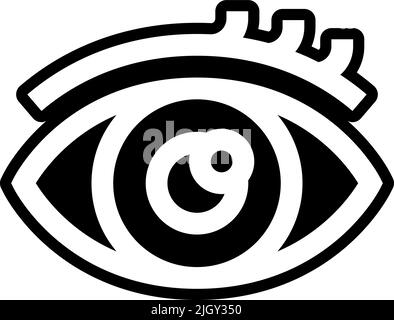 Augensymbol des Optometristen . Stock Vektor