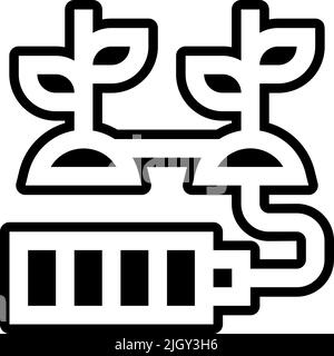 Mother earth day battery icon . Stock Vektor