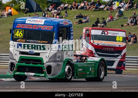 British Truck Racing Championship Thruxton Juli 2022 Stockfoto