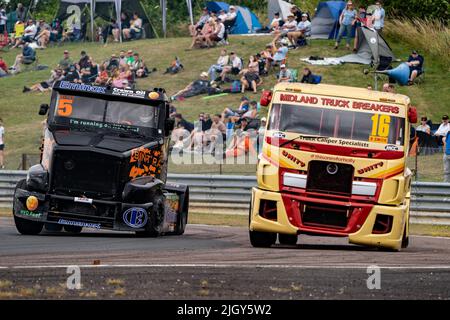 British Truck Racing Championship Thruxton Juli 2022 Stockfoto