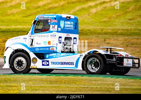 British Truck Racing Championship Thruxton Juli 2022 Stockfoto