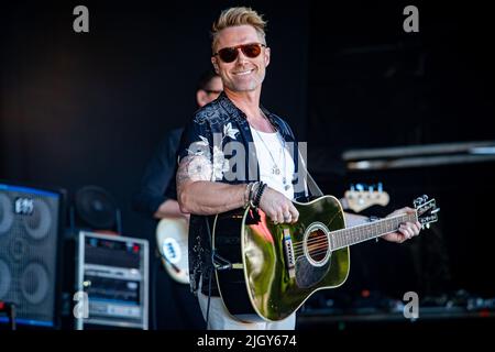 Ronan Keating tritt beim Cornbury Festival 2022 live auf Stockfoto