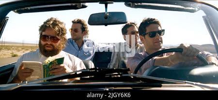 GALIFIANAKIS, COOPER, HELMS, BARTHA, DER KATER, 2009 Stockfoto