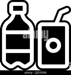 Symbol für Einzelhandelsgetränke . Stock Vektor