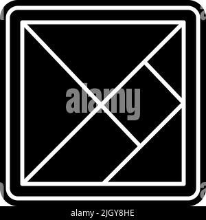 Tischspiele Tangram Symbol . Stock Vektor