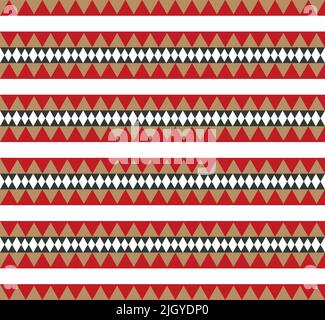 Geometrisches Muster Des Stammes Stock Vektor