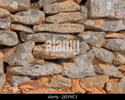 Trockenbau im Herzen von Dalmatien, Kroatien Stockfoto