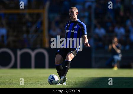 Lugano, Schweiz. 12. Juli 2022. Während der Vorsaison Freundschaftsspiel zwischen FC Lugano und FC Internazionale. Der FC Internazionale gewann 4-1 gegen den FC Lugano. Kredit: Nicolò Campo/Alamy Live Nachrichten Stockfoto