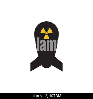 Abbildung des Vektorgrafiken für das Design von Atomwaffen. Stock Vektor