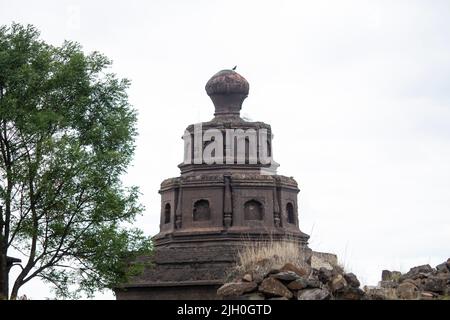 Hindu-Tempel, gott, Steinschnitzerei, traditionell, Tempel auf Festung Stockfoto