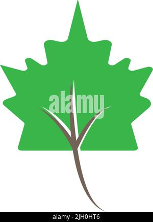 Dies ist ein Blatt Symbol Vektor Illustration Design Stock Vektor