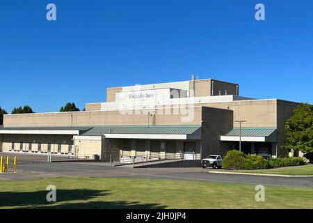 Ein allgemeiner Überblick über das Zeitungs- und Redaktionsgebäude der Register-Guard, Samstag, 25. Juni 2022, in Eugene, Erz. Stockfoto