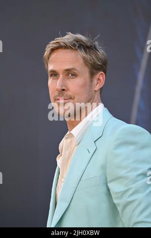 Los Angeles, USA. 13.. Juli 2022. LOS ANGELES, USA. 13. Juli 2022: Ryan Gosling bei der Premiere von Netflix's The Grey man im TCL Chinese Theatre, Hollywood. Bildquelle: Paul Smith/Alamy Live News Stockfoto