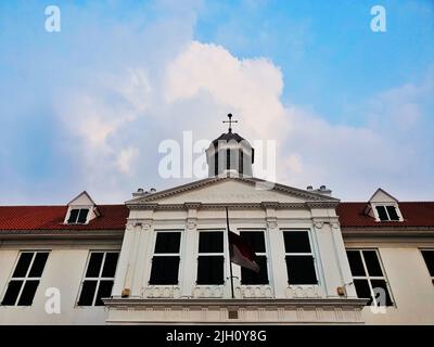 Das Fatahillah Museum wurde in Jakarta, der Hauptstadt Indonesiens, gegründet und ist ein historisches Gebäude aus der zeit der niederländischen Kolonisierung Stockfoto