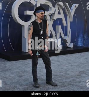 Los Angeles, Usa. 14.. Juli 2022. Das Schauspielmitglied Billy Bob Thornton nimmt am Mittwoch, den 13. Juli 2022, an der Premiere des Filmdramas „The Grey man“ im TCL Chinese Theatre in der Hollywood-Sektion von Los Angeles Teil. Storyline: Als das wichtigste Kapital der CIA, seine Identität, die niemand kennt, die Geheimnisse der Agentur enthüllen, löst er eine globale Jagd durch Attentäter aus, die von seinem Ex-Kollegen losgelassen werden. Foto von Jim Ruymen/UPI Credit: UPI/Alamy Live News Stockfoto