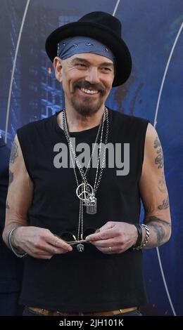 Los Angeles, Usa. 14.. Juli 2022. Das Schauspielmitglied Billy Bob Thornton nimmt am Mittwoch, den 13. Juli 2022, an der Premiere des Filmdramas „The Grey man“ im TCL Chinese Theatre in der Hollywood-Sektion von Los Angeles Teil. Storyline: Als das wichtigste Kapital der CIA, seine Identität, die niemand kennt, die Geheimnisse der Agentur enthüllen, löst er eine globale Jagd durch Attentäter aus, die von seinem Ex-Kollegen losgelassen werden. Foto von Jim Ruymen/UPI Credit: UPI/Alamy Live News Stockfoto