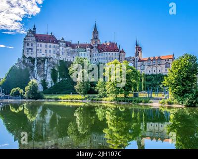 BADEN-WÜRTTEMBERG : Schloss Hohenzollern Sigmaringen Stockfoto