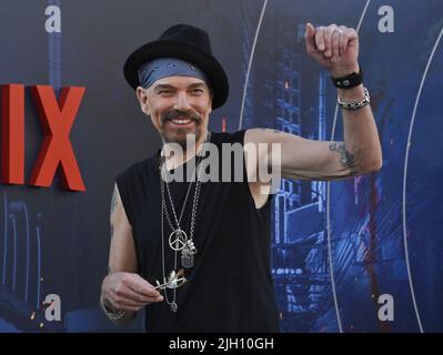 Los Angeles, Usa. 14.. Juli 2022. Das Schauspielmitglied Billy Bob Thornton nimmt am Mittwoch, den 13. Juli 2022, an der Premiere des Filmdramas „The Grey man“ im TCL Chinese Theatre in der Hollywood-Sektion von Los Angeles Teil. Storyline: Als das wichtigste Kapital der CIA, seine Identität, die niemand kennt, die Geheimnisse der Agentur enthüllen, löst er eine globale Jagd durch Attentäter aus, die von seinem Ex-Kollegen losgelassen werden. Foto von Jim Ruymen/UPI Credit: UPI/Alamy Live News Stockfoto