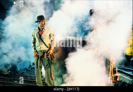 HARRISON Ford, INDIANA JONES UND DER TEMPEL DES TODES, 1984 Stockfoto