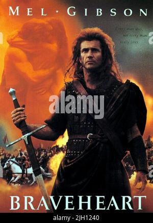 MEL GIBSON, BRAVEHEART, 1995 Stockfoto