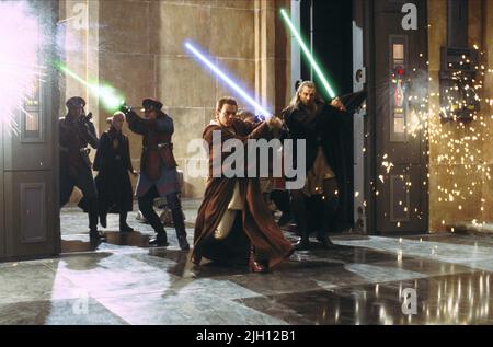 MCGREGOR, NEESON, Star Wars: Episode I - Die Dunkle Bedrohung, 1999 Stockfoto